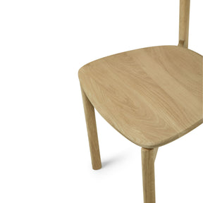 Ethnicraft Risu Dining Chair Oak Seat Detail 50078