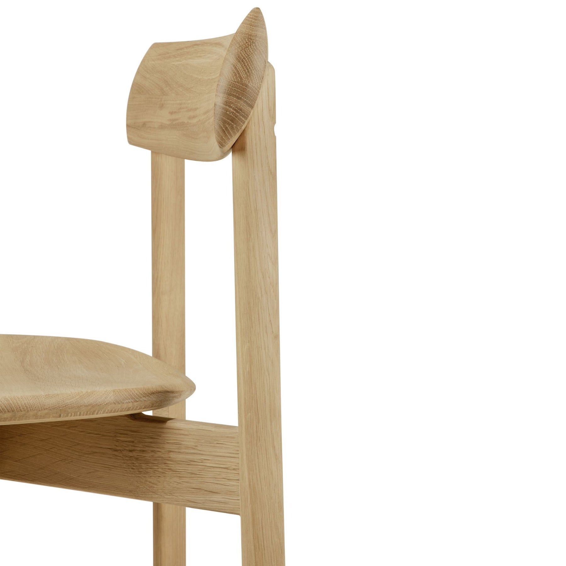 Ethnicraft Risu Dining Chair Oak Side Detail 50078