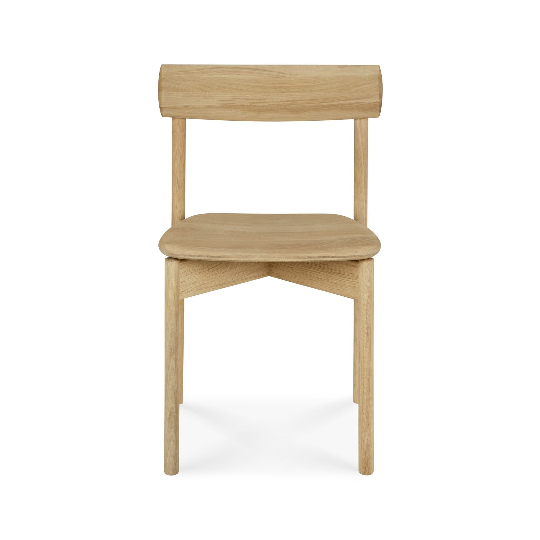 Ethnicraft Risu Dining Chair Oak Front 50078