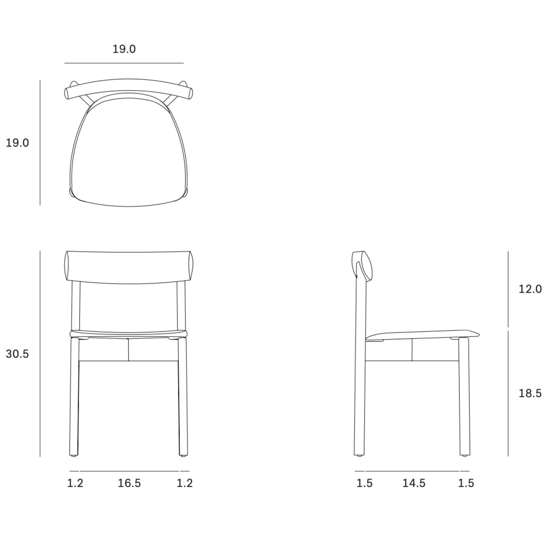 Ethnicraft Risu Line Drawing