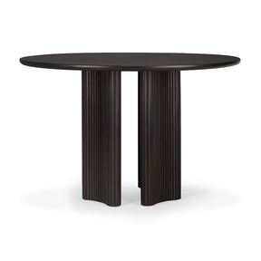 Ethnicraft Roller Max Dining Table Dark Brown Mahogany 35022 Side