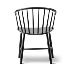 Fredericia Johansson J64 Dining Chair Black Ash Back