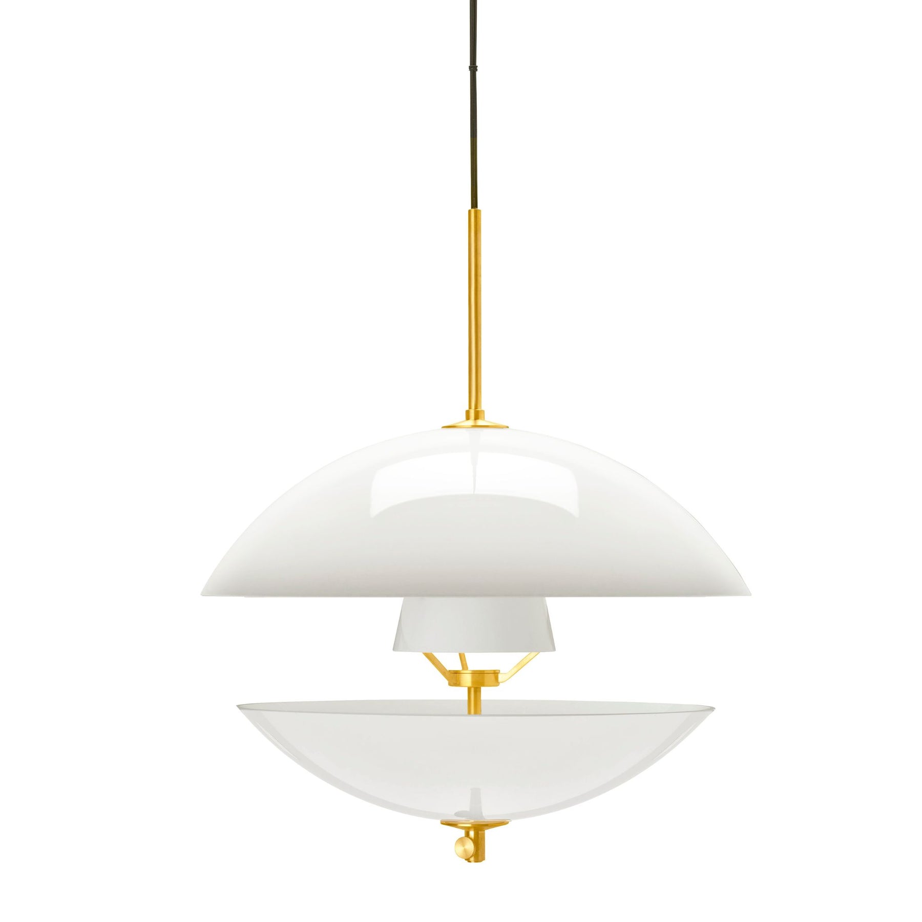 Fritz Hansen Clam Pendant Light 21.6" Open