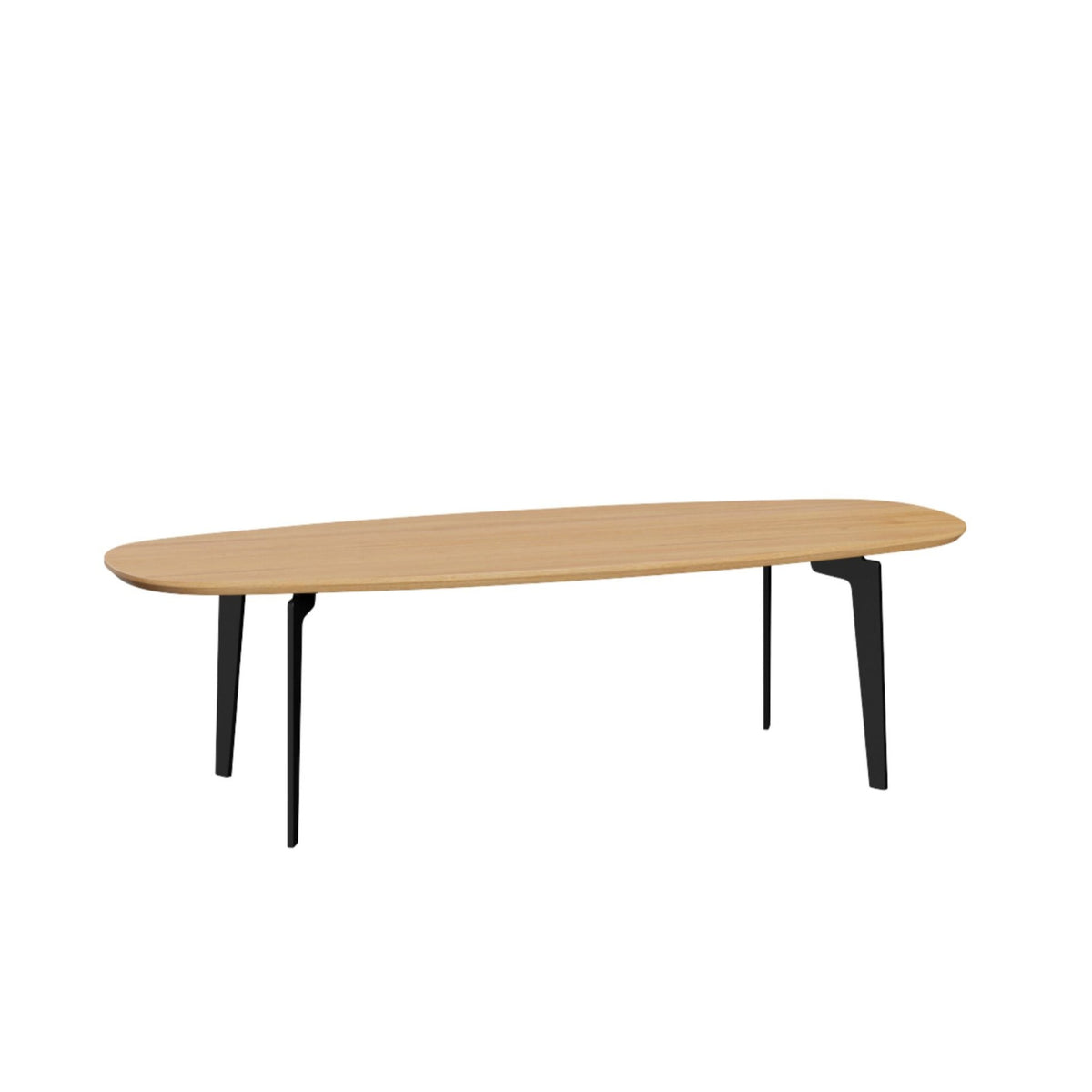 Fritz Hansen Join Coffee Table Large Oval Oak Clear Lacquer