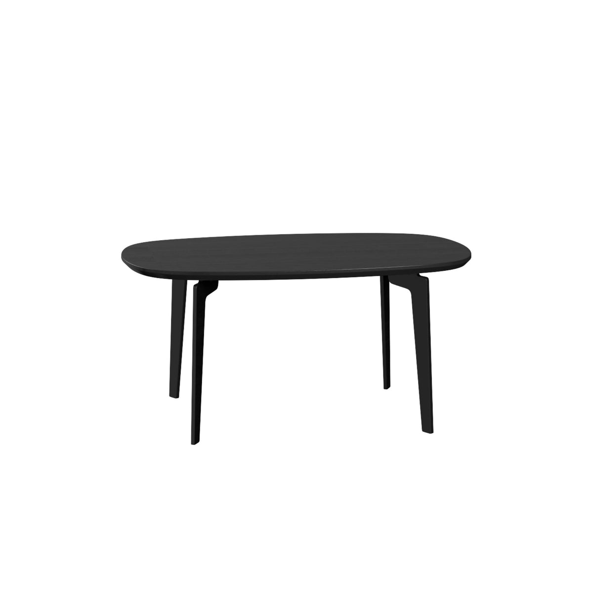 Fritz Hansen Join Coffee Table Small Oval Oak Black Lacquer