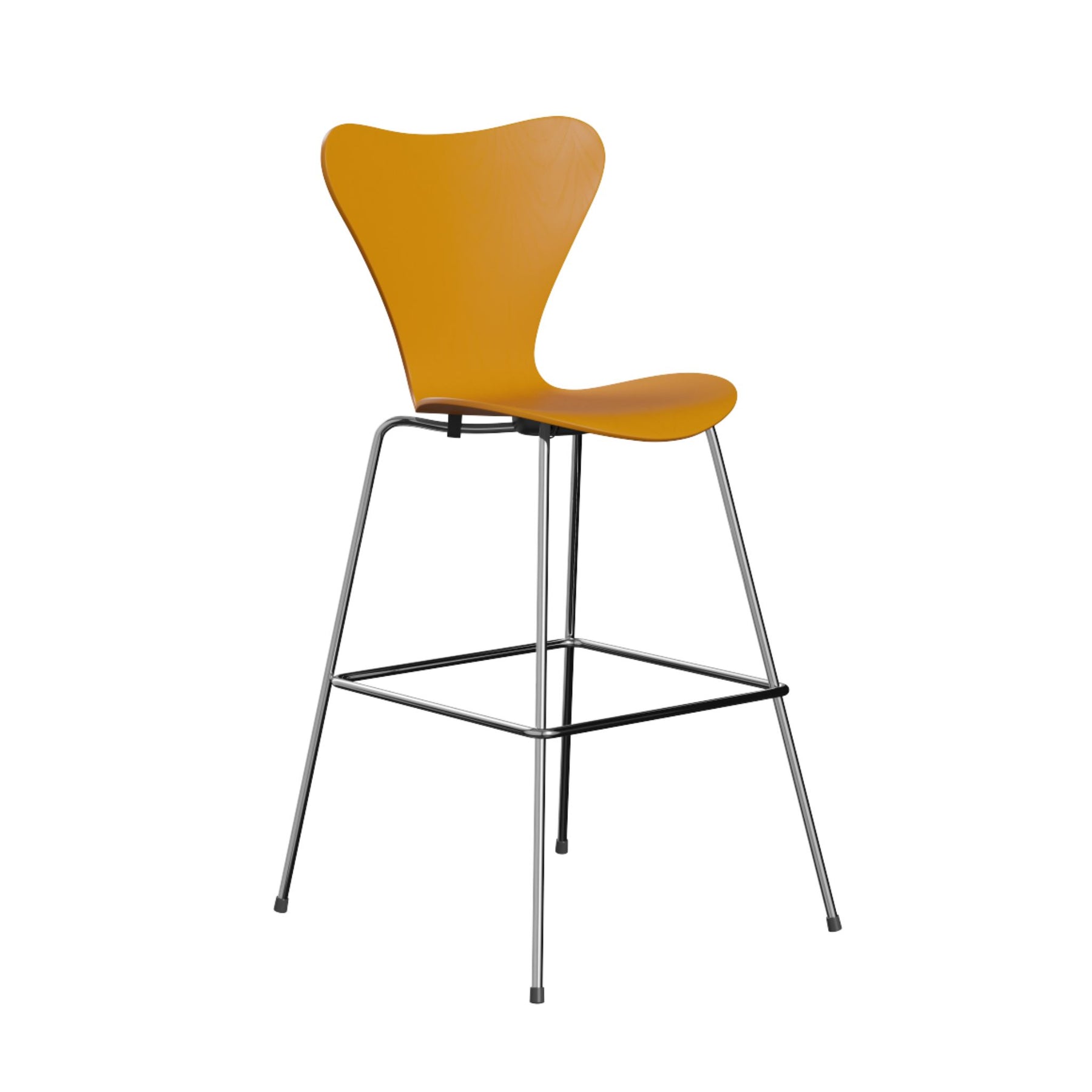 Fritz Hansen Series 7 Bar Stool Burnt Yellow