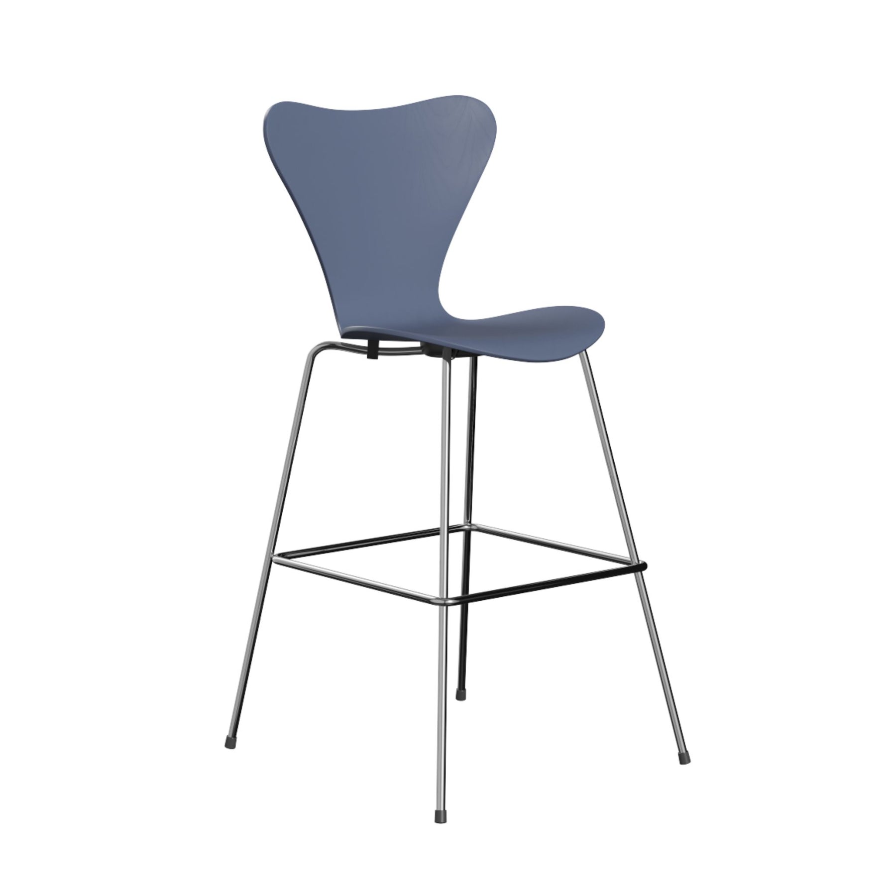 Fritz Hansen Series 7 Bar Stool Dusk Blue