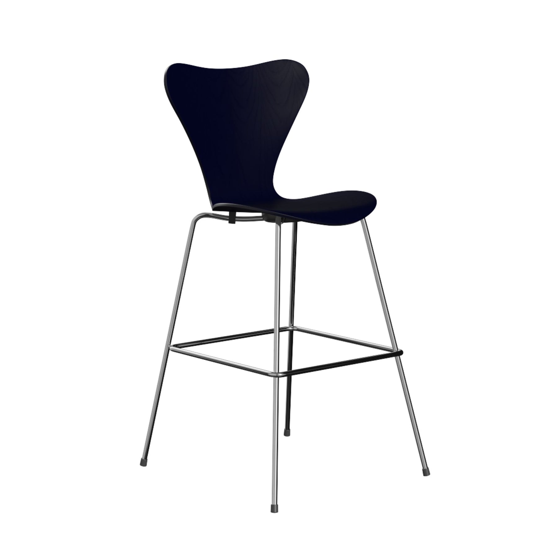 Fritz Hansen Series 7 Bar Stool Midnight Blue