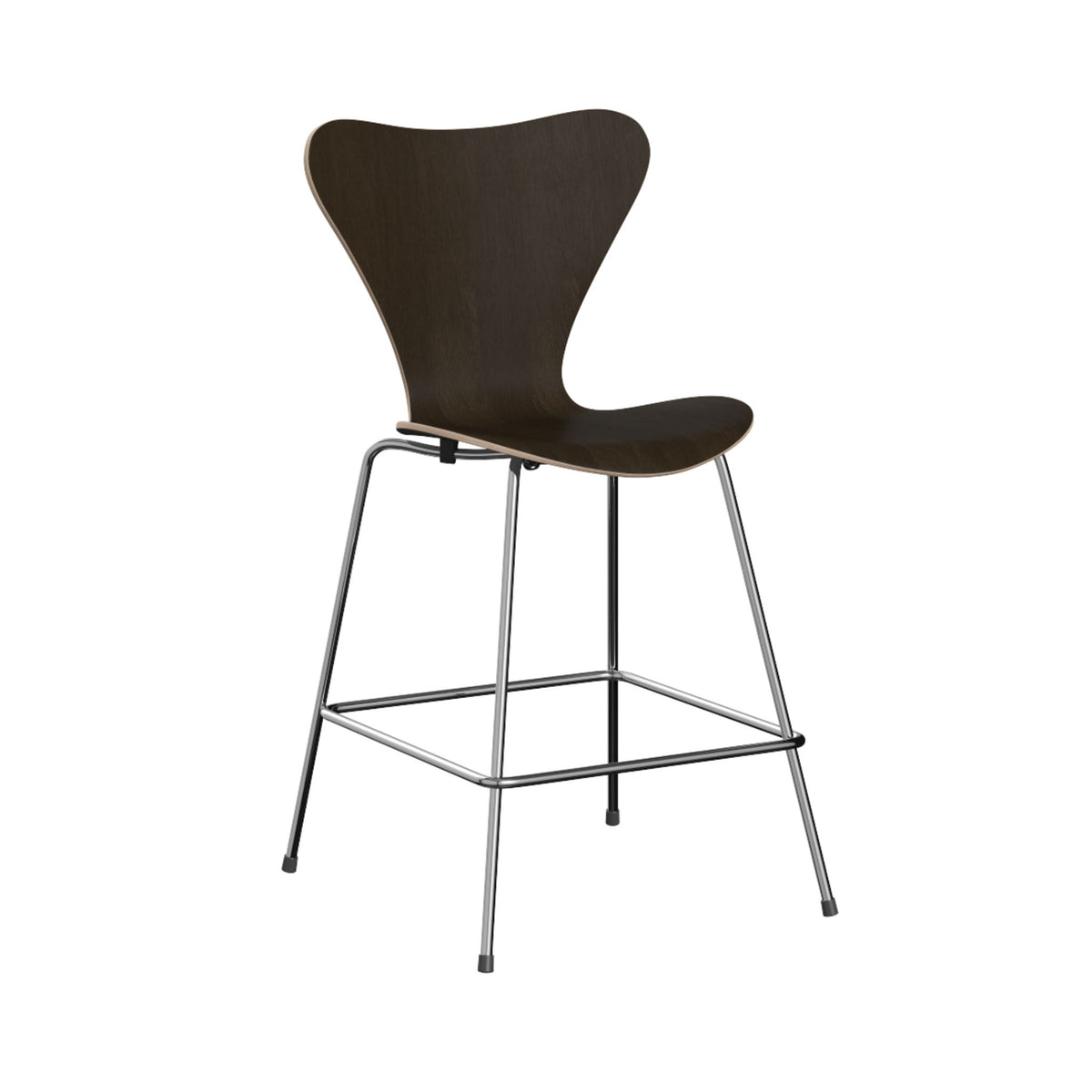Fritz Hansen Series 7 Counter Stool Dark Stained Oak 