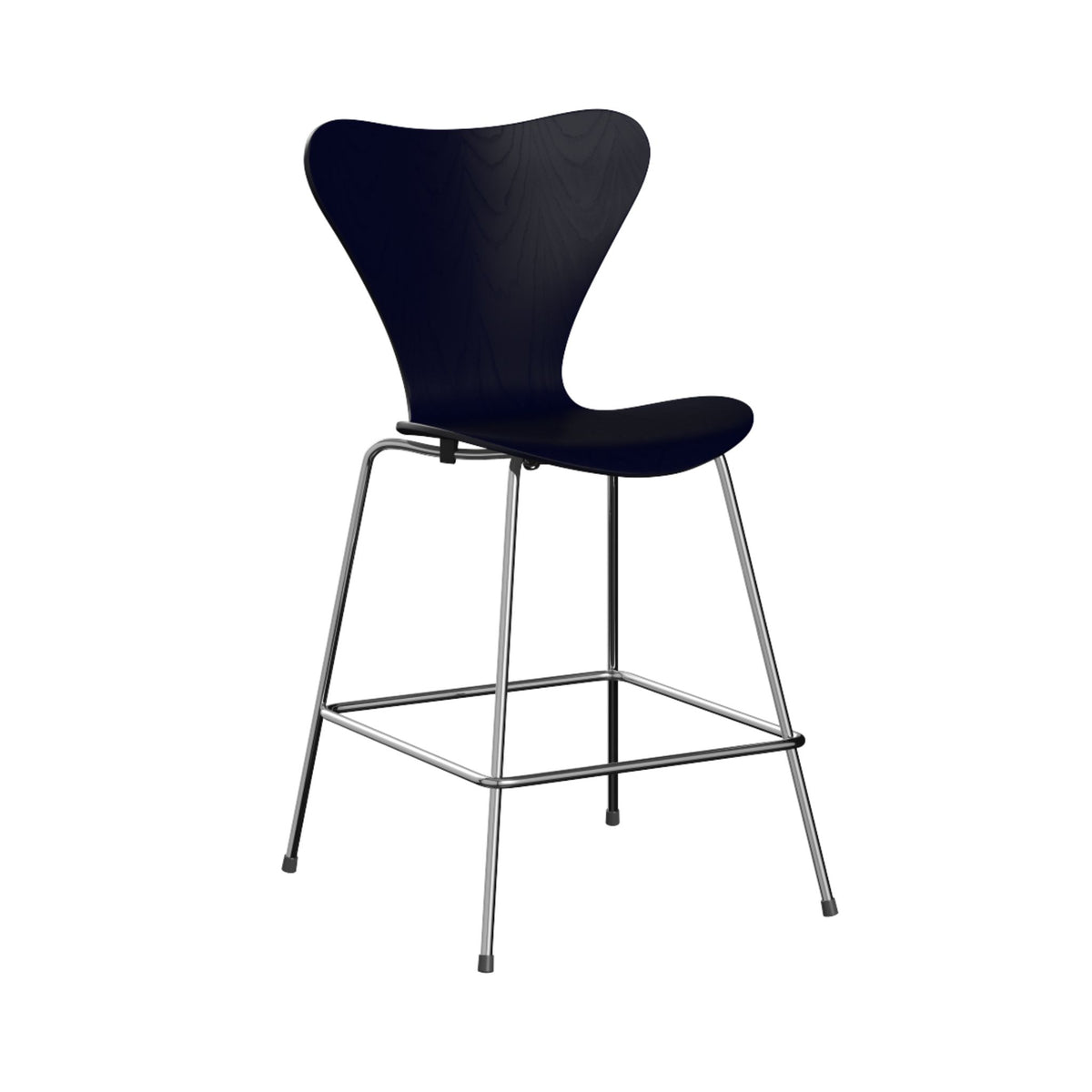 Fritz Hansen Series 7 Counter Stool Midnight Blue 