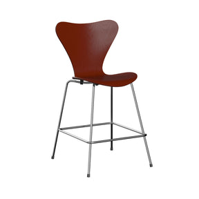 Fritz Hansen Series 7 Counter Stool Venetian Red