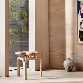 Fritz Hansen Utzon Stool by Window