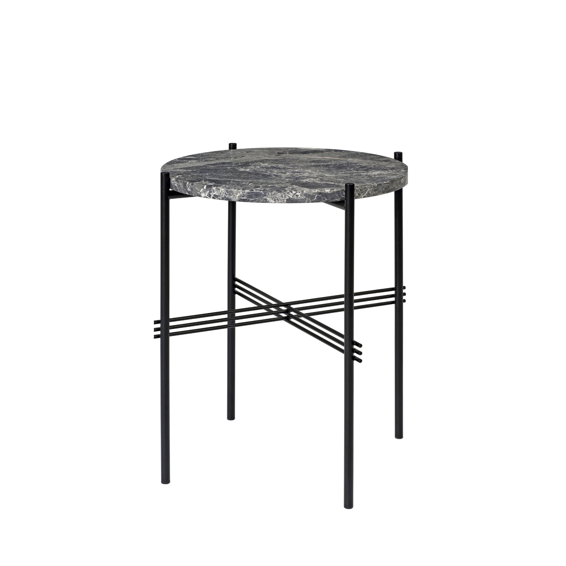 GUBI TS Side Table Grey Emperador Marble