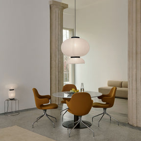 JH5 Formakami Pendant Light by Jaime Hayon for And Tradition Copenhagen in Dining Room with Catch Swivel Chairs