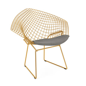 Knoll Bertoia Diamond Chair Gold Crossroad Mineral