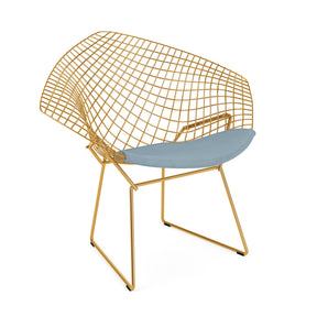 Knoll Bertoia Diamond Chair GOLD Journey Forecast Seatpad