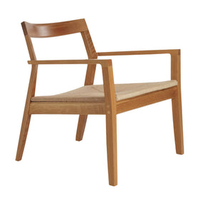 Knoll Krusin Armchair Natural Oak with Woven Paper Rush Seat
