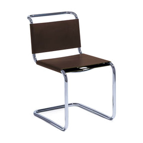 Knoll Spoleto Chair Dark Brown Belting Leather