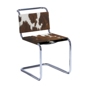 Knoll Spoleto Chair Tri Color Haired Hide