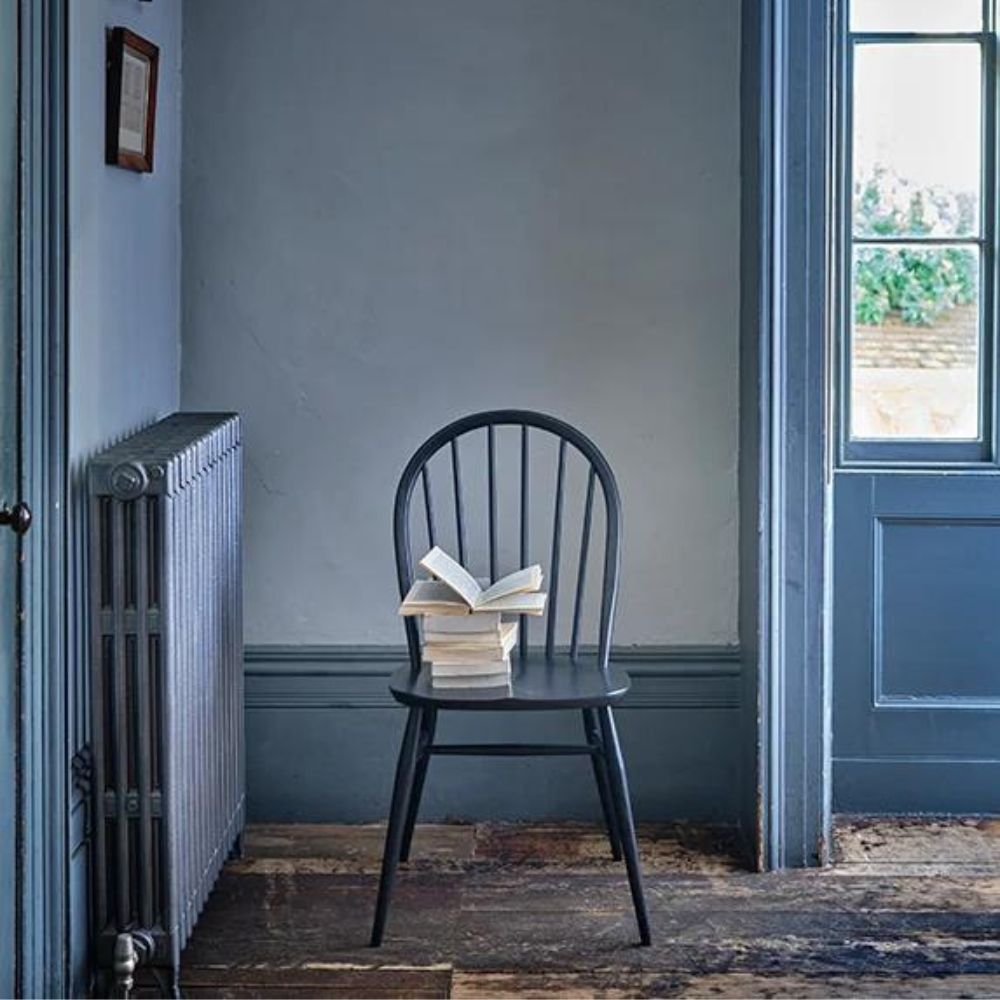 L.ercolani Originals Utility Chair Black in Room With Books