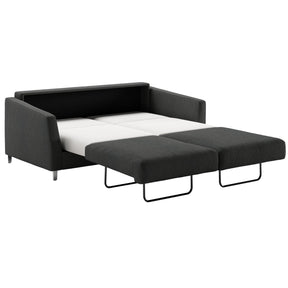 Luonto Monika Queen Sleeper Sofa Loule 630 Fabric Chrome Legs Open