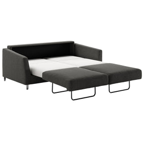 Luonto Monika Queen Sleeper Sofa Oliver 515 Fabric Chrome Legs Open