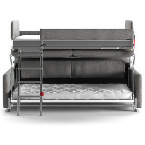 Luonto Elevate Bunkbed Sleeper Sofa Atlantic 07 Fabric Open
