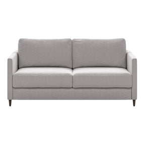 Luonto Elfin Queen Sleeper Sofa in Rene 01 Dark Grey Fabric with Wood Legs