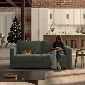 Luonto Fantasy Sleeper Sofa Glamour 12 Pacific Fabric in Loft Living Room