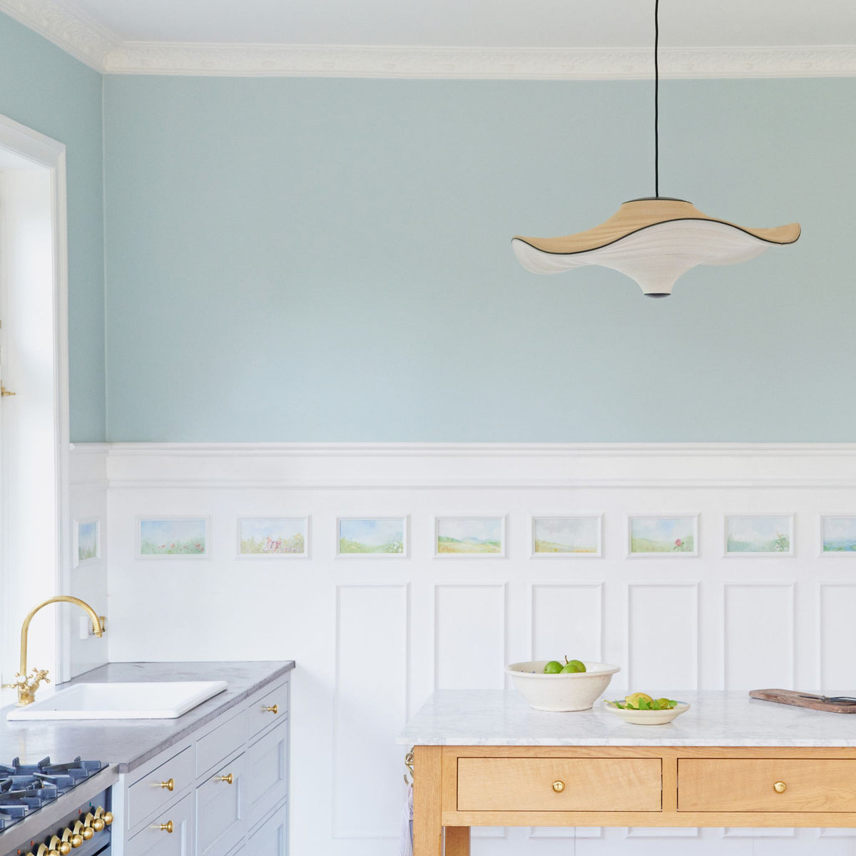 Made by Hand Flying Pendant in Copenhagen Kitchen
