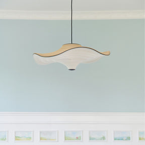 Made By Hand Flying Pendant Golden Sand in Robin's Egg Blue Kitchen