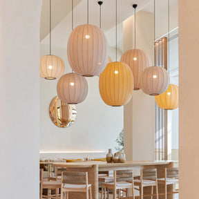 Knit Wit Pendant Lights in situ at Templum Cafe Copenhagen