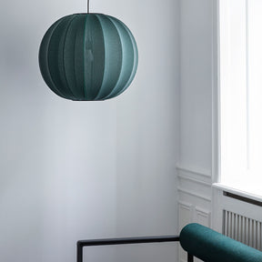 Made by Hand Knit Wit Pendant Tweed Green in Copenhagen Apartment by Window