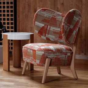 Mazo TMBO Lounge Chair in Patterned Fabric