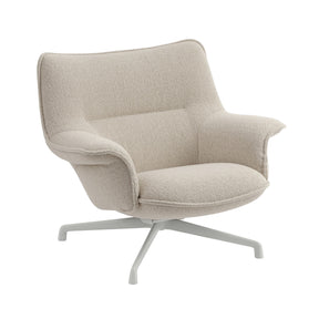 Muuto Doze Swivel Lounge Lowback in Hearth 007 with Grey Base