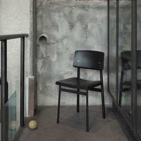 Muuto Loft Chair All Black in Industrial Copenhagen Office