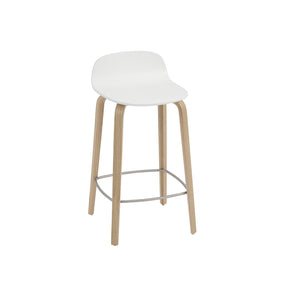 Muuto Visu Counter Stool White with Oak