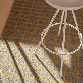 nanimarquina Tiles 2 rug with white counter stool