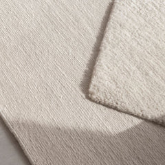 nanimarquina oblique rug ivory by matthew hilton with sunlight