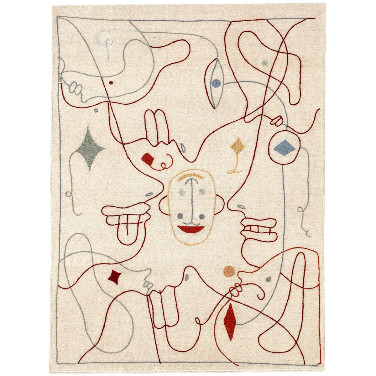 nanimarquina Silhouette Kilim Rug by Jaime Hayon