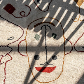 nanimarquina Silhouette Tufting Rug by Jaime Hayon in room with Shadows