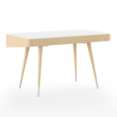 Naver AK 1330 Desk Ash White Oil with White Corian Top