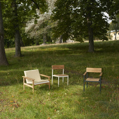 Pelagus Dining Chairs and Lounge Chair in Forest Danish Summer