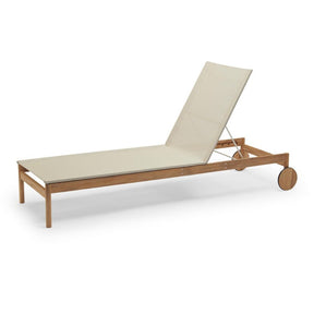 Pelagus Teak Sunbed Back Upright