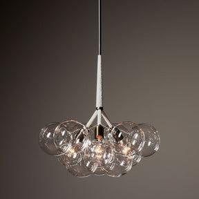 PELLE Large Bubble Chandelier with Natural Cotton Cord