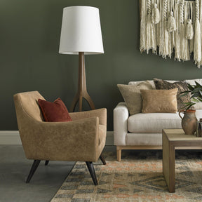 Precedent Marley Chair in Living Room with Lamp and Sofa