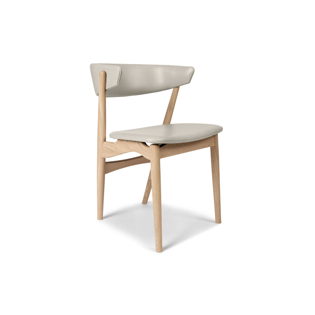 Sibast No. 7 Dining Chair, Fully Upholstered, Oak