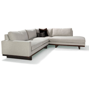 Thayer Coggin LAX Sectional Sofa with Throw Pillows