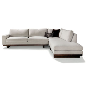 Thayer Coggin LAX Sectional Sofa with Throw Pillows Front