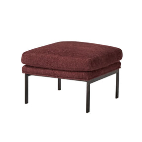 Thayer Coggin Milo Baughman 951 Design Classic Ottoman with Chocolate Bronze Powdercoat Frame